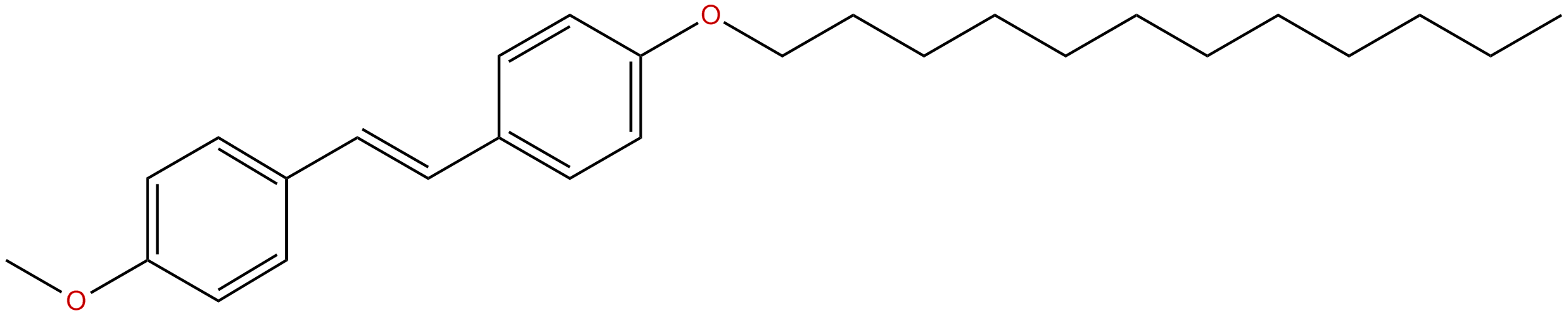 Image of trans-1-(4-methoxyphenyl)-2-(4-dodecyloxyphenyl)ethene