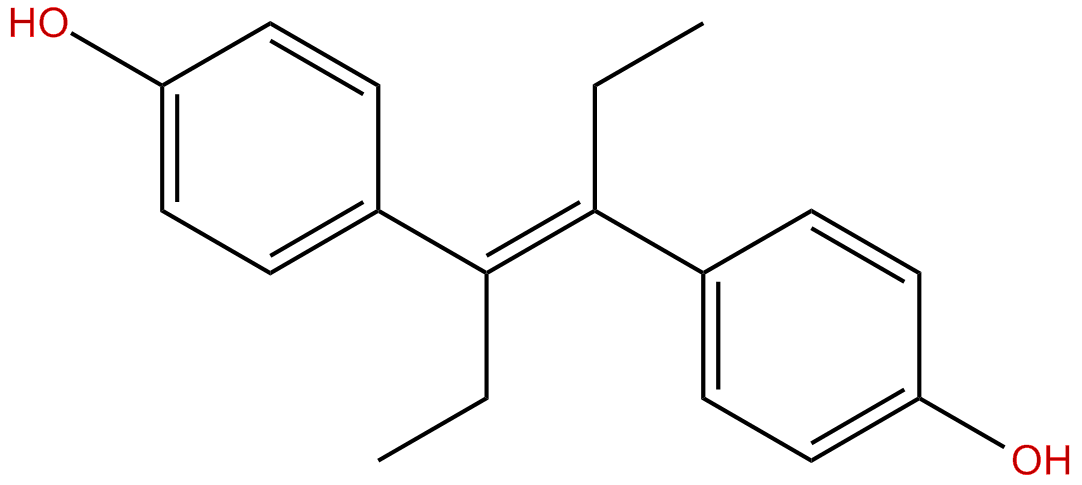 Image of (E)-4,4'-(1,2-diethyl-1,2-ethenediyl)bisphenol