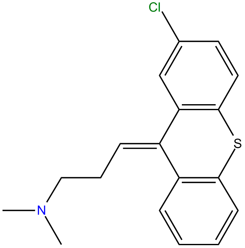 Image of (Z)-3-(2-chloro-9H-thioxanthen-9-ylidene)-N,N-dimethyl-1-propanamine