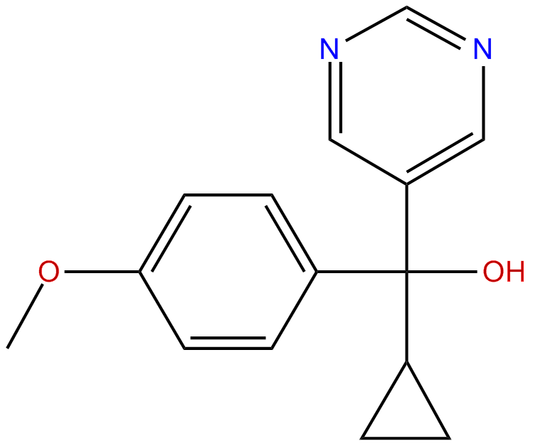 Image of .alpha.-cyclopropyl-.alpha.-(4-methoxyphenyl)-5-pyrimidinemethanol