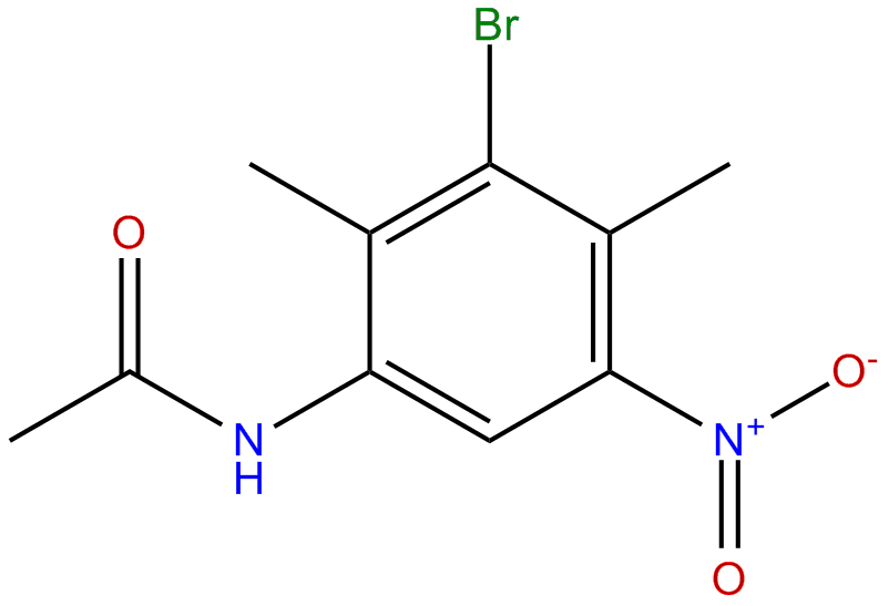 Image of 1-acetylamino-3-bromo-2,4-dimethyl-5-nitrobenzene