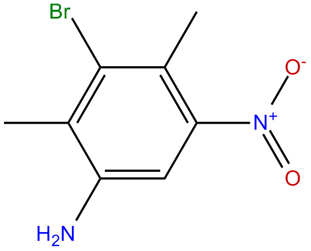 Image of 1-amino-3-bromo-2,4-dimethyl-5-nitrobenzene