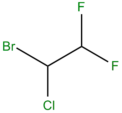 Image of 1-bromo-1-chloro-2,2-difluoroethane