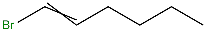 Image of 1-bromo-1-hexene (cis,trans mixture)