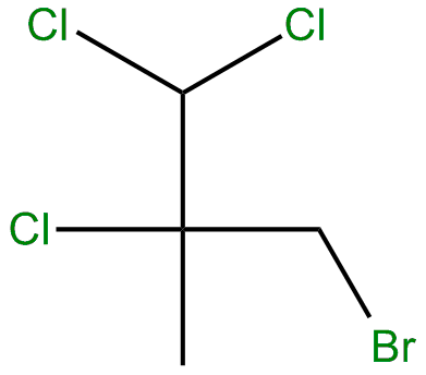 Image of 1-bromo-2,3,3-trichloro-2-methylpropane