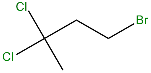 Image of 1-bromo-3,3-dichlorobutane