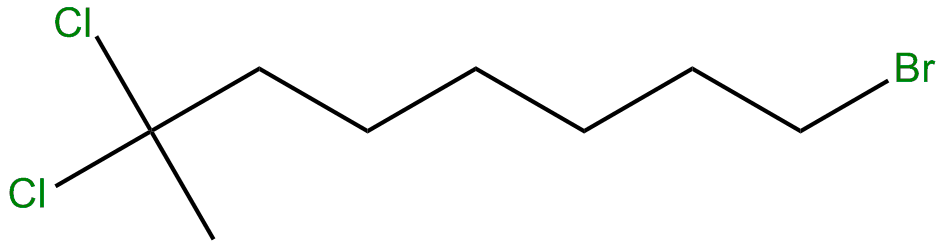 Image of 1-bromo-7,7-dichlorooctane