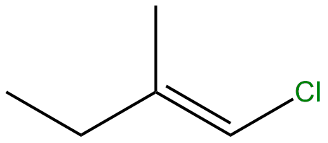 Image of 1-butene, 1-chloro-2-methyl-, (E)-