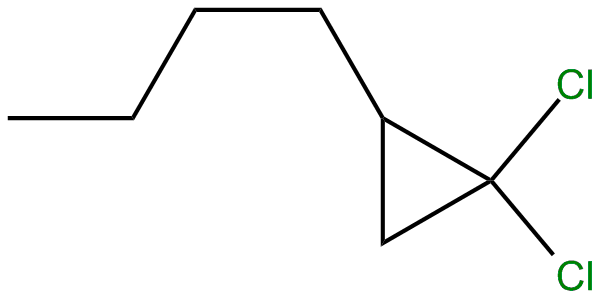 Image of 1-butyl-2,2-dichlorocyclopropane