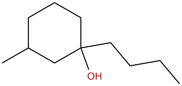 Image of 1-butyl-3-methylcyclohexanol