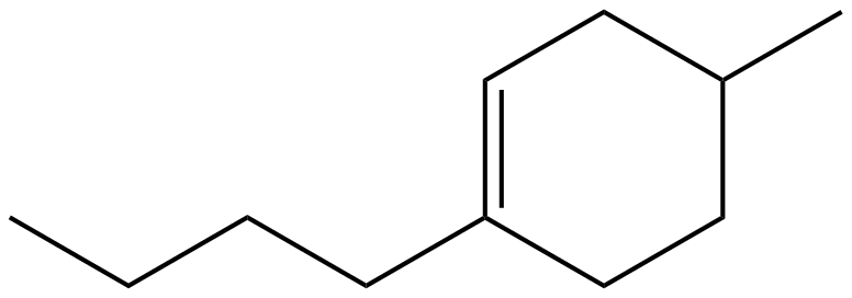 Image of 1-butyl-4-methylcyclohexene