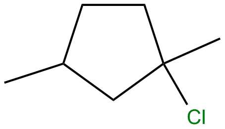 Image of 1-chloro-1,3-dimethylcyclopentane