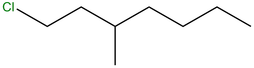 Image of 1-chloro-3-methylheptane