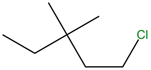 Image of 1-chloro-3,3-dimethylpentane