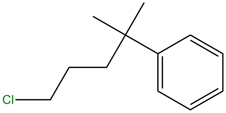 Image of 1-chloro-4-methyl-4-phenylpentane