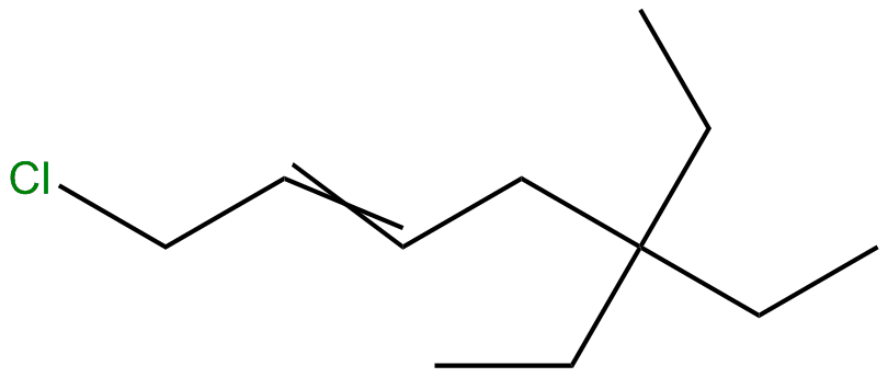 Image of 1-chloro-5,5-diethyl-2-heptene