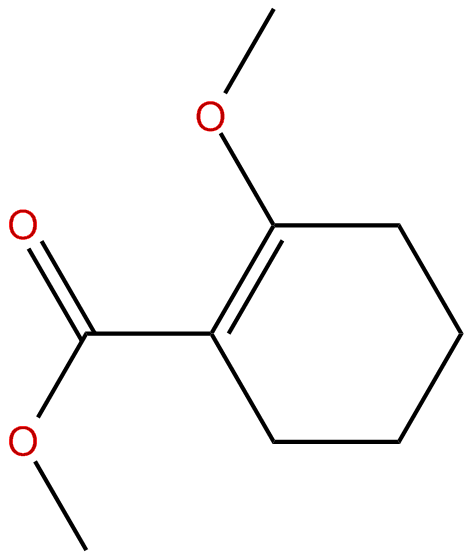 Image of 1-cyclohexene-1-carboxylic acid, 2-methoxy-, methyl ester
