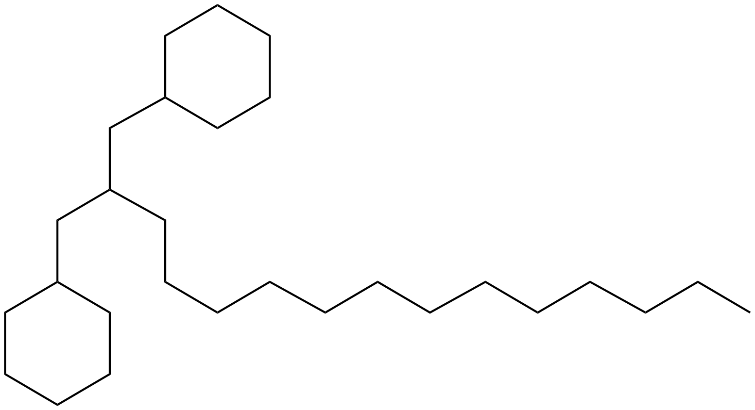 Image of 1-cyclohexyl-2-(cyclohexylmethyl)pentadecane