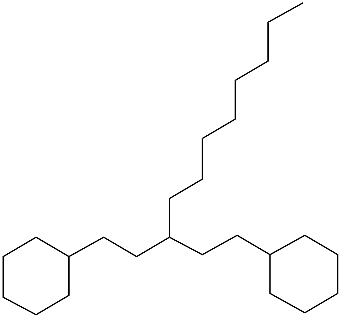 Image of 1-cyclohexyl-3-(2-cyclohexylethyl)undecane