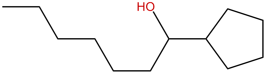 Image of 1-cyclopentyl-1-heptanol
