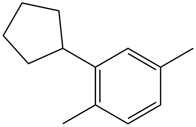 Image of 1-cyclopentyl-2,5-dimethylbenzene