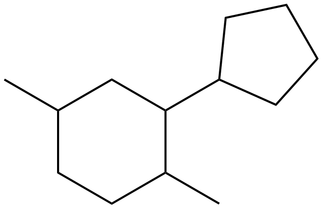 Image of 1-cyclopentyl-2,5-dimethylcyclohexane