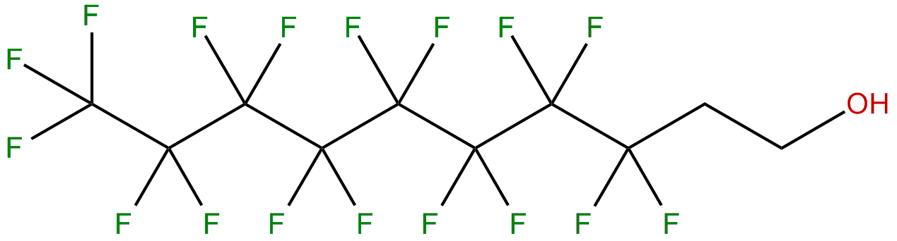 Image of 1-decanol, 3,3,4,4,5,5,6,6,7,7,8,8,9,9,-heptadecafluoro