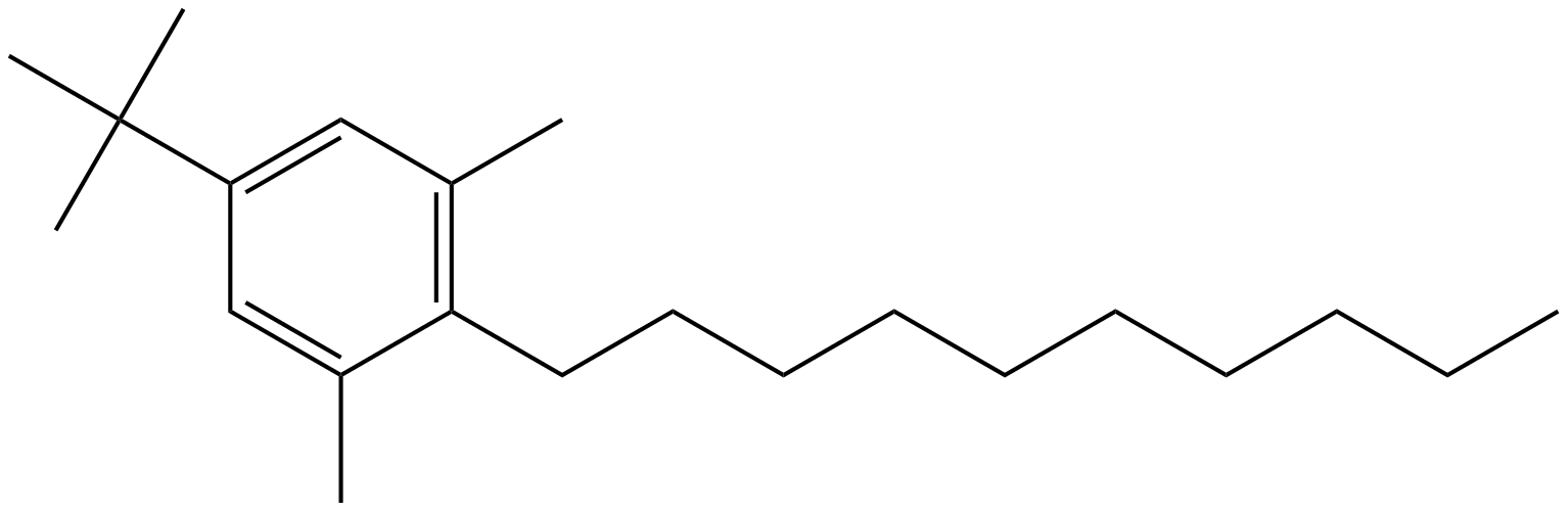 Image of 1-decyl-2,6-dimethyl-4-(1,1-dimethylethyl)benzene