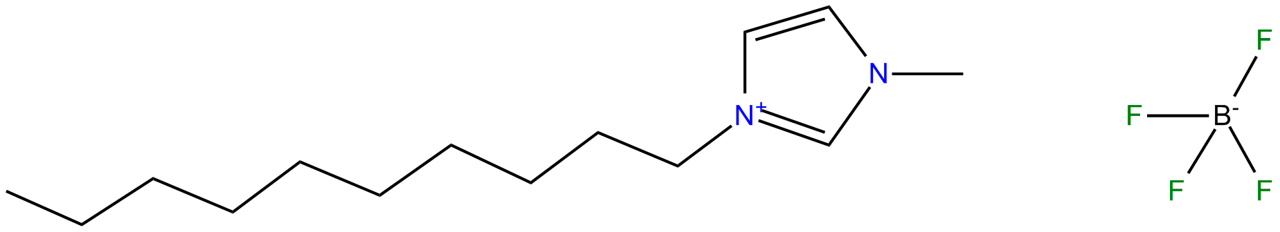 Image of 1-decyl-3-methylimidazolium tetrafluoroborate