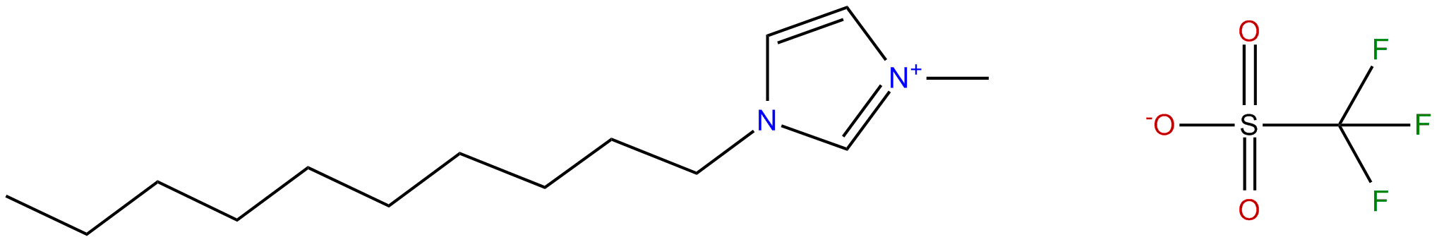 Image of 1-decyl-3-methylimidazolium trifluoromethansulfate