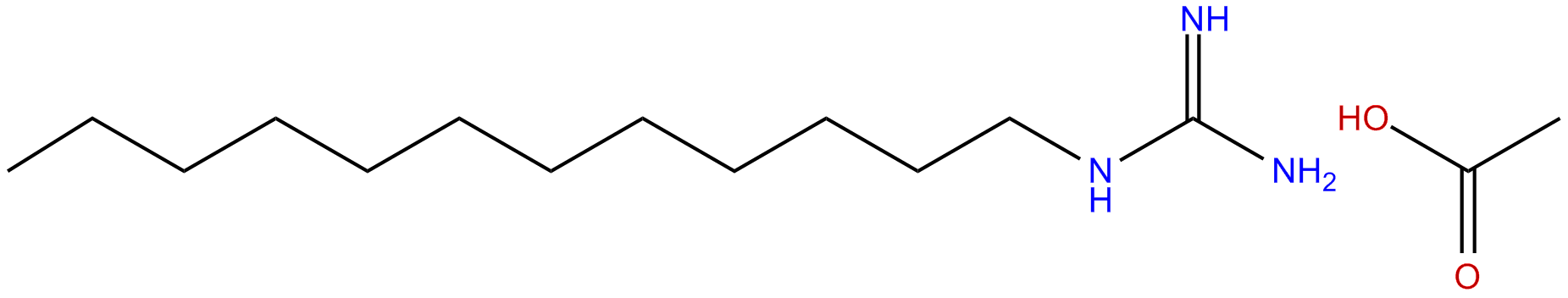 Image of 1-dodecylguanidinium ethanoate