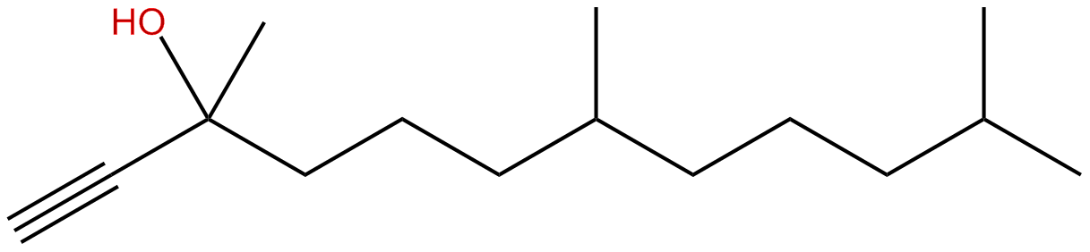 Image of 1-dodecyn-3-ol, 3,7,11-trimethyl-