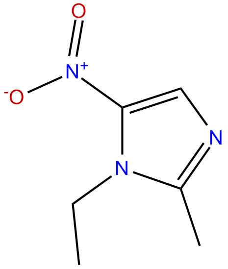 Image of 1-ethyl-2-methyl-5-nitroimidazole