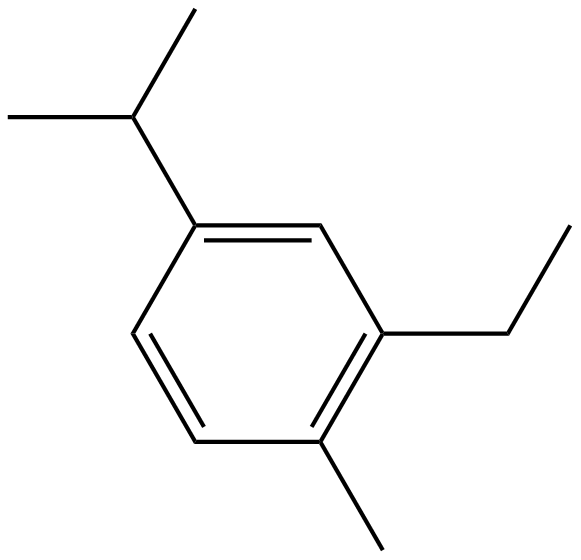 Image of 1-ethyl-2-methyl-5-(1-methylethyl)benzene