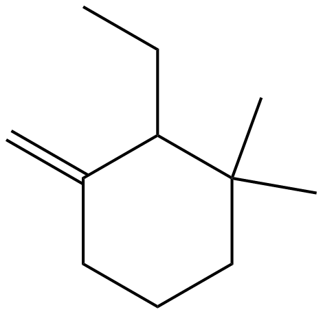 Image of 1-ethyl-2,2-dimethyl-6-methylenecyclohexane