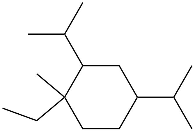 Image of 1-ethyl-2,4-diisopropyl-1-methylcyclohexane