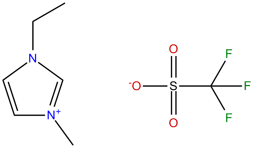 Image of 1-ethyl-3-methylimidazolium trifluoromethanesulfonate