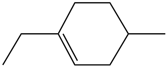 Image of 1-ethyl-4-methylcyclohexene