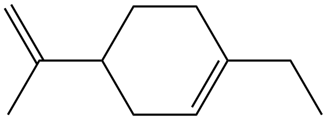 Image of 1-ethyl-4-(1-methylethenyl)cyclohexene