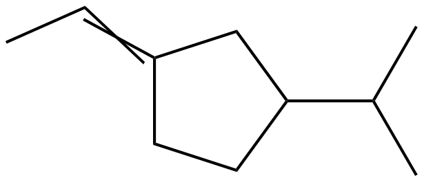 Image of 1-ethylidene-3-(1-methylethyl)cyclopentane