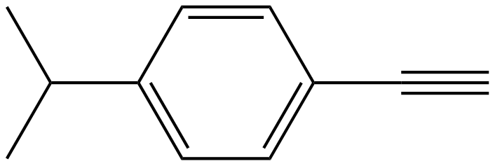 Image of 1-ethynyl-4-(1-methylethyl)benzene