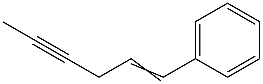 Image of 1-hexen-4-ynylbenzene