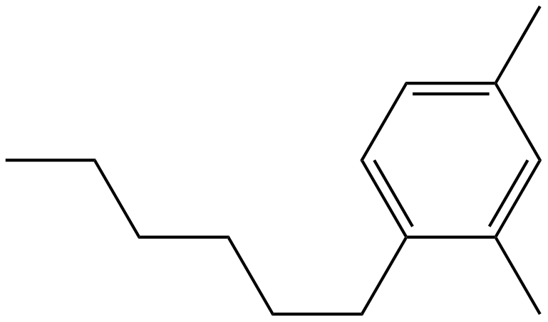 Image of 1-hexyl-2,4-dimethylbenzene