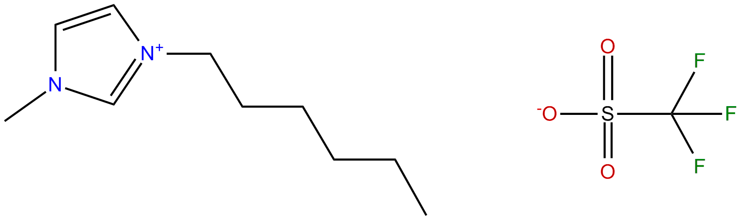 Image of 1-hexyl-3-methylimidazolium trifluoromethanesulfonate