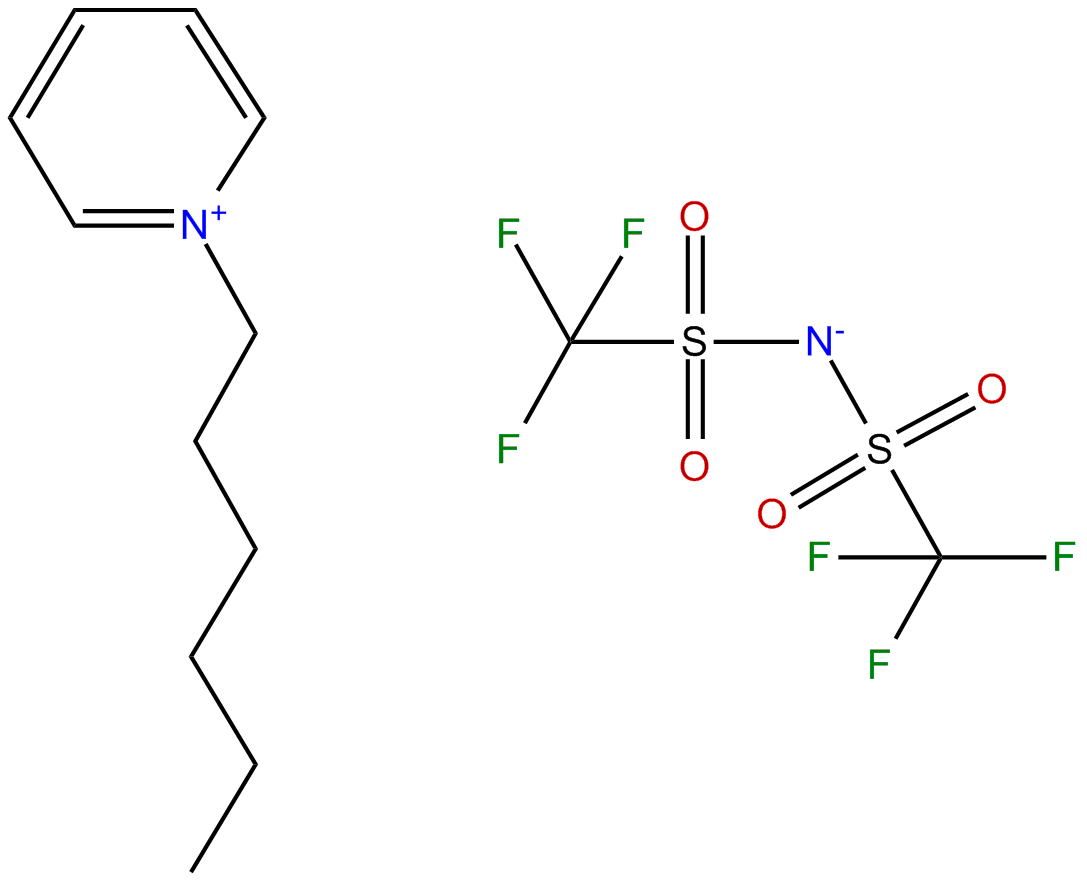 Image of 1-hexylpyridinium bis(trifluromethylsulfonyl)imide