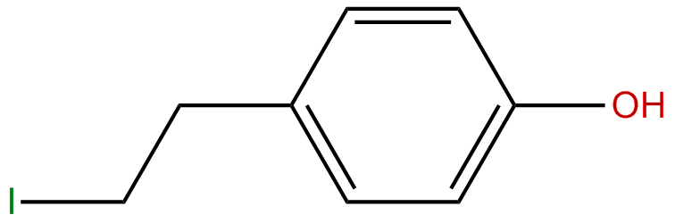 Image of 1-iodo-2-(4-hydroxyphenyl)ethane