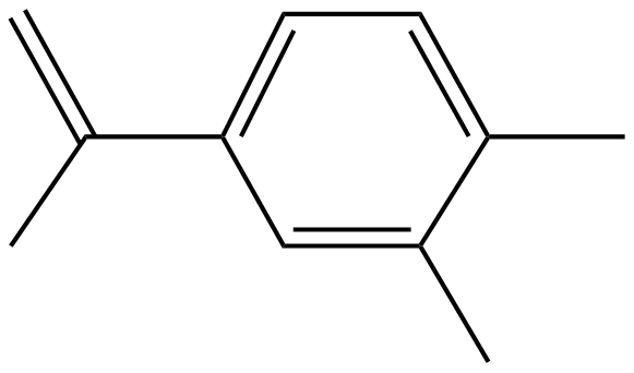 Image of 1-isopropenyl-3,4-dimethylbenzene