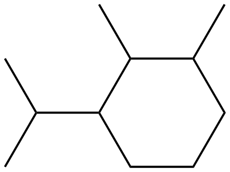 Image of 1-isopropyl-2,3-dimethylcyclohexane