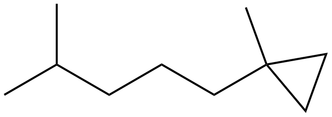 Image of 1-methyl-1-(4-methylpentyl)cyclopropane