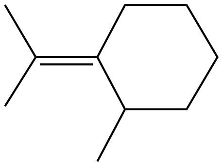 Image of 1-methyl-2-(1-methylethylidene)cyclohexane